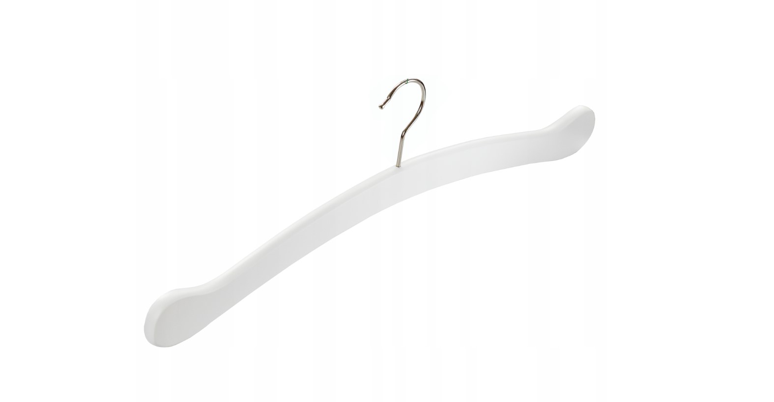 Wieszak drewniany na fartuch RTG dł. 54cm biały - obrazek 4